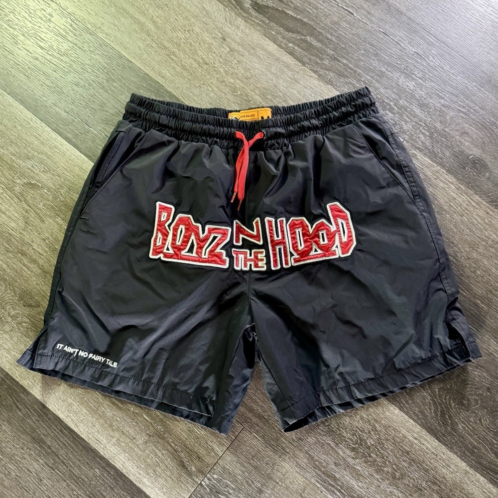 Shoe Palace Boyz N The Hood  Black Shorts Drawstring Elastic Waist Size M